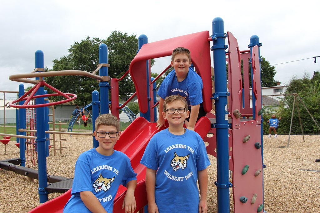 Webster Students and Staff wearing 100% every day shirts