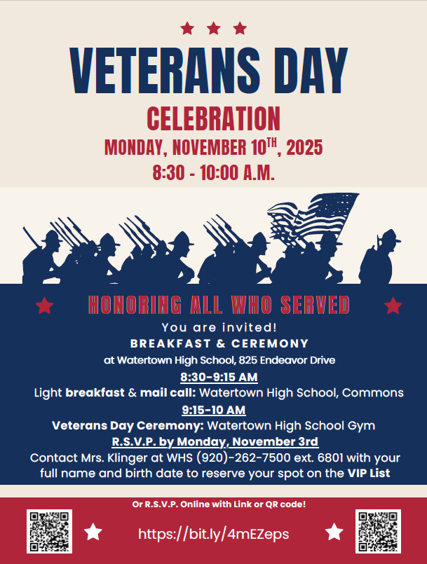 Veterans Day Program Flyer