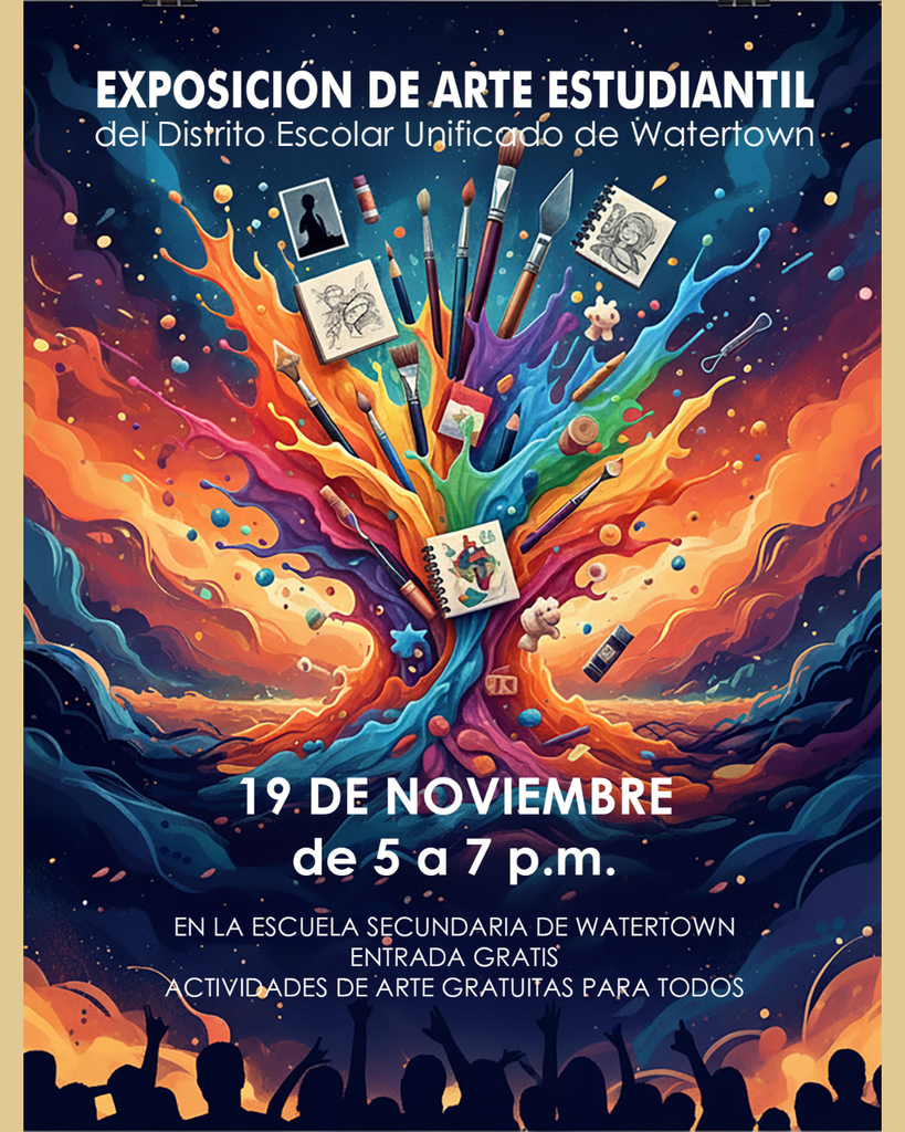 Student Art Showcase Flyer Spanish