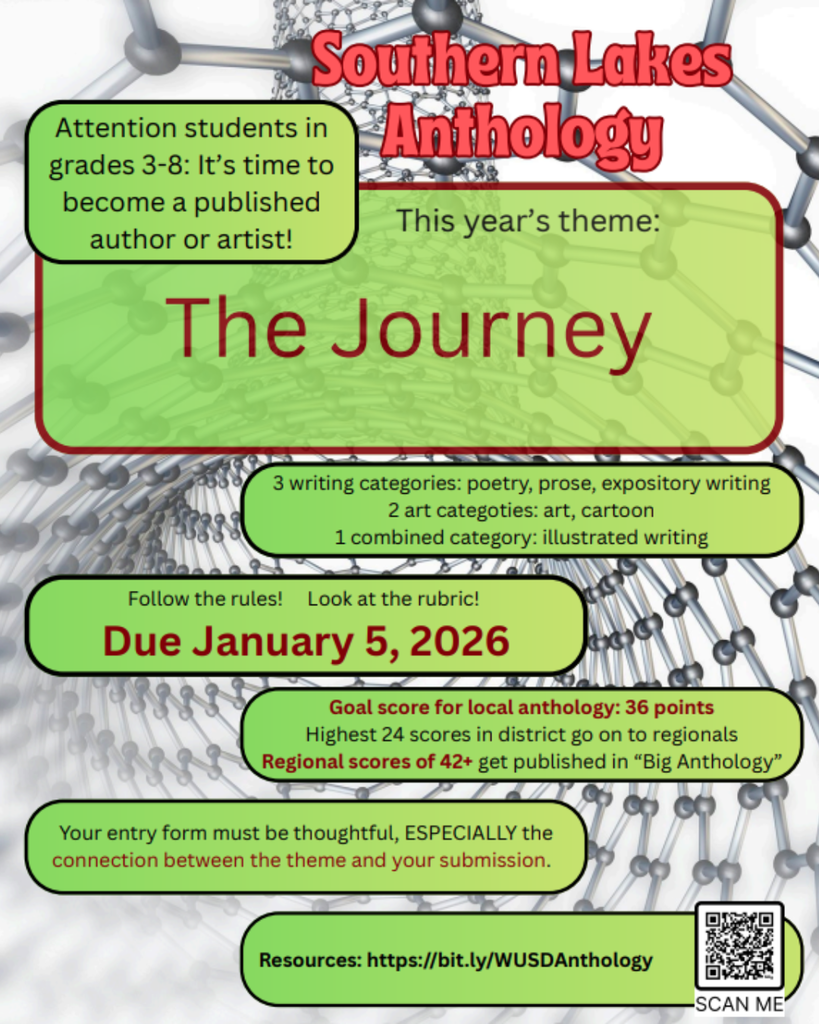 Southern Lakes Anthology Flyer