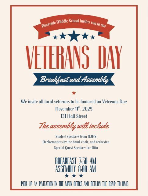 RMS Veterans Day Flyer