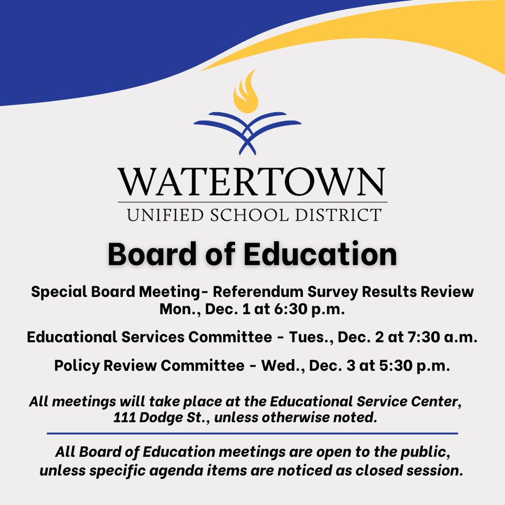 Board of Education Committee Meetings