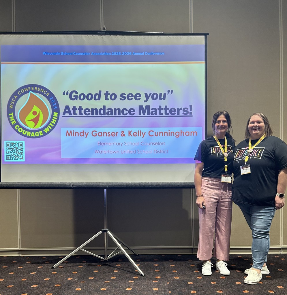 School Counselors Kelly Cunningham and Mindy Ganser at state conference