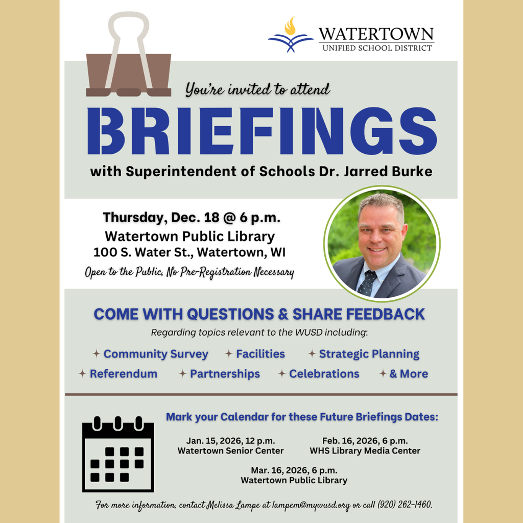 Briefings with Superintendent of Schools Dr. Jarred Burke