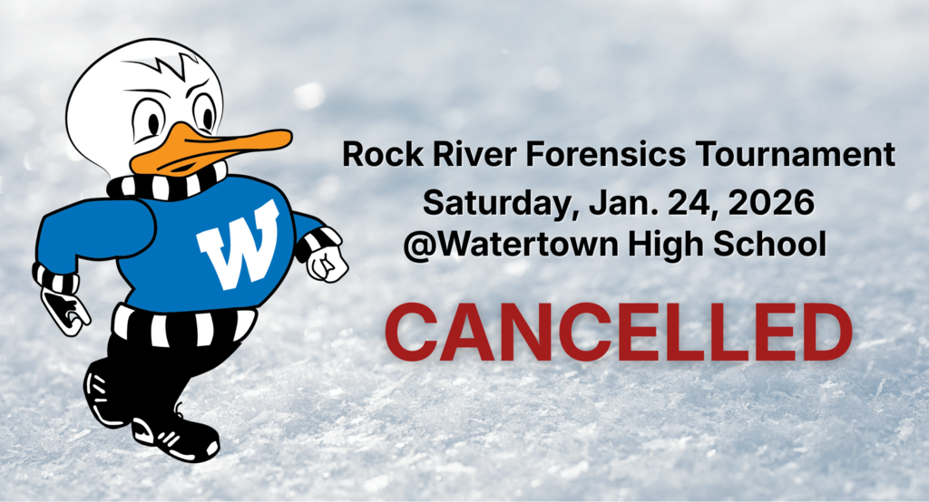 Forensics Tournament Cancelled