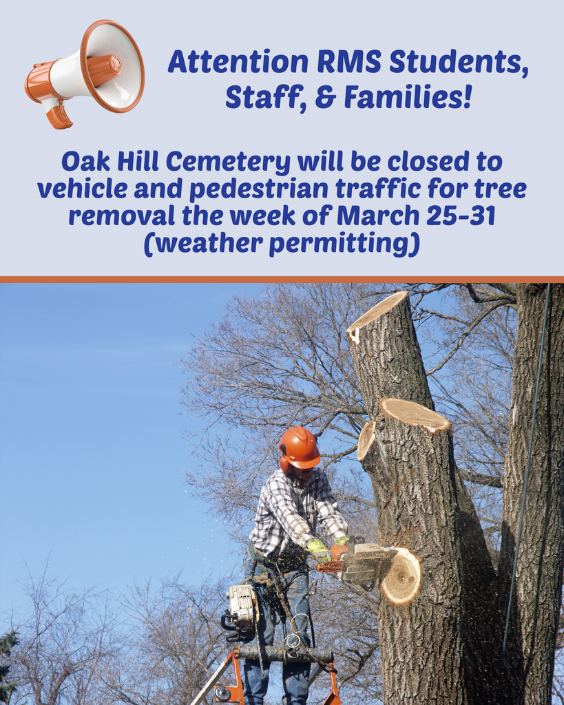 Oak Hill Cemetery Tree Removal next to RMS