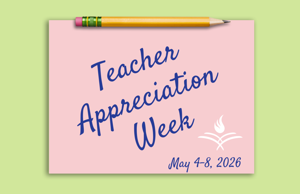 Graphic says Teacher Appreciation Week with a Pencil