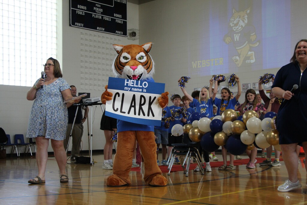 Webster Elementary School holds special assembly to honor retiring principal, Brad Clark