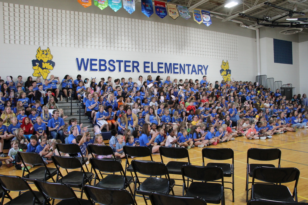 Webster Elementary School holds special assembly to honor retiring principal, Brad Clark