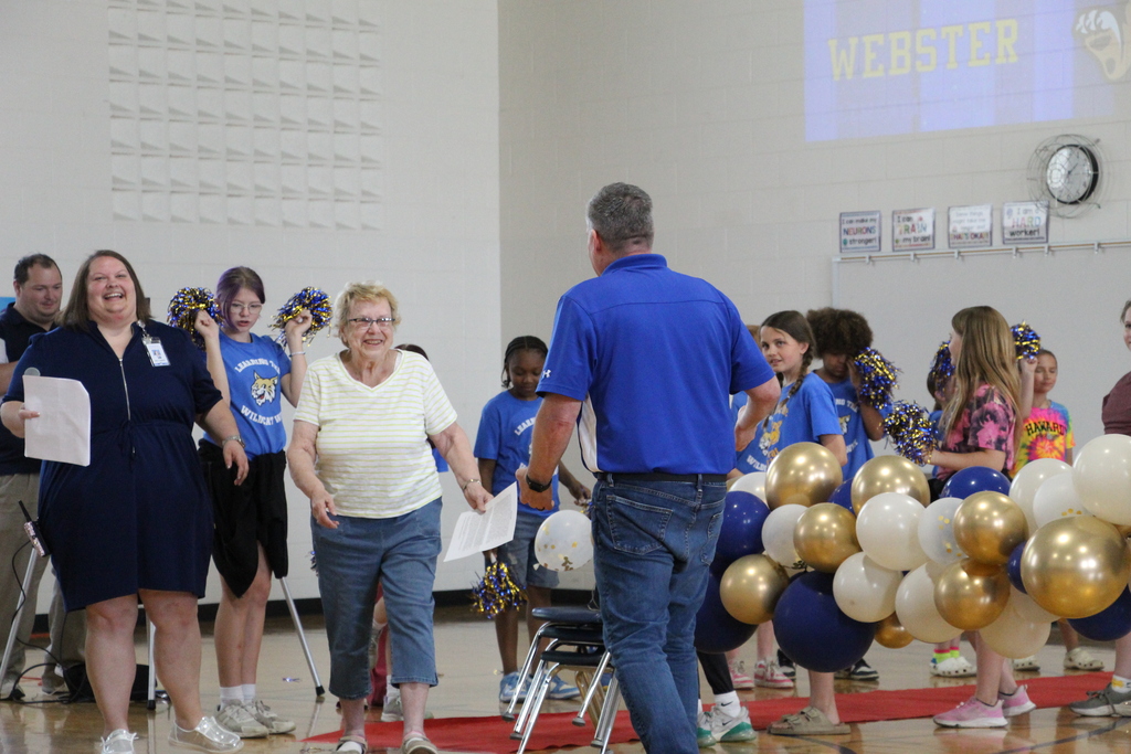 Webster Elementary School holds special assembly to honor retiring principal, Brad Clark