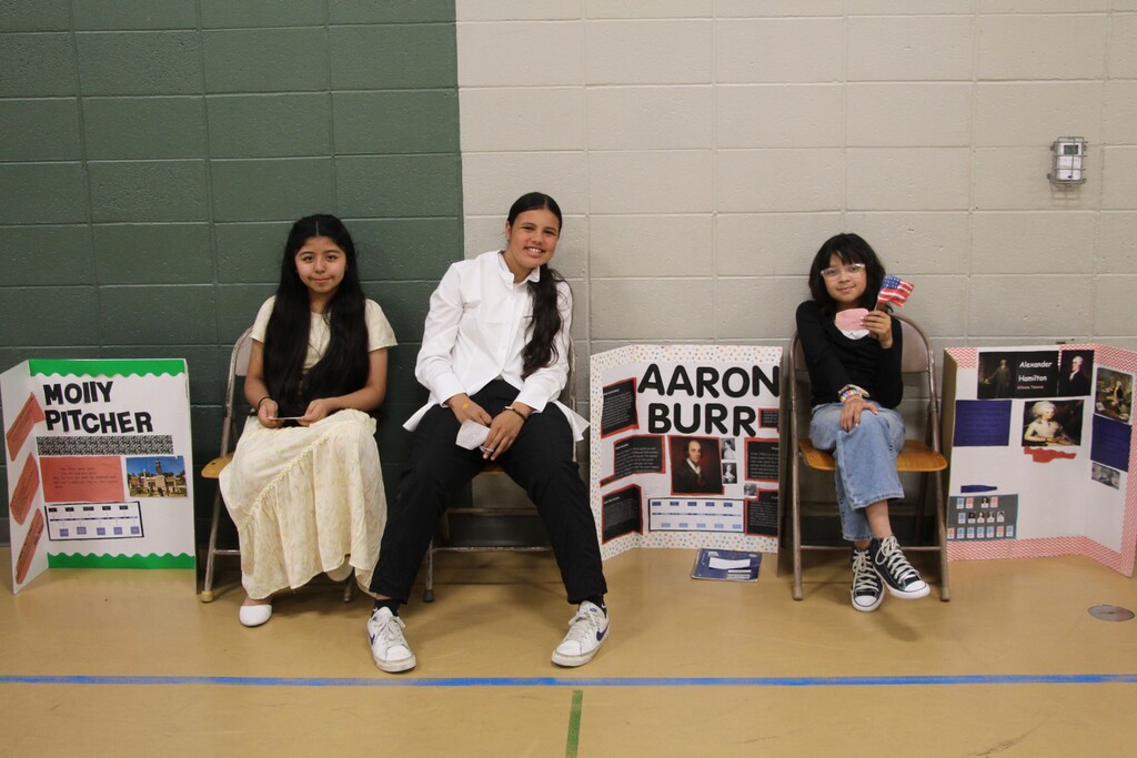 Schurz Elementary School 5th graders host a Wax Museum to showcase figures from the American Revolution