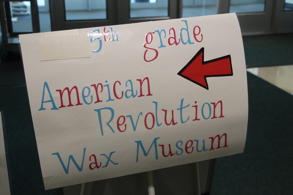 Schurz Elementary School 5th graders host a Wax Museum to showcase figures from the American Revolution