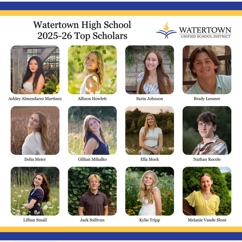 Watertown High School Top Scholars