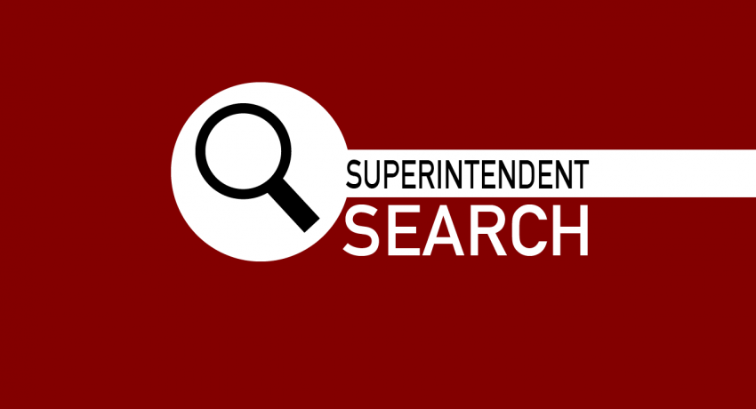 Superintendent Search with magnifying glass.
