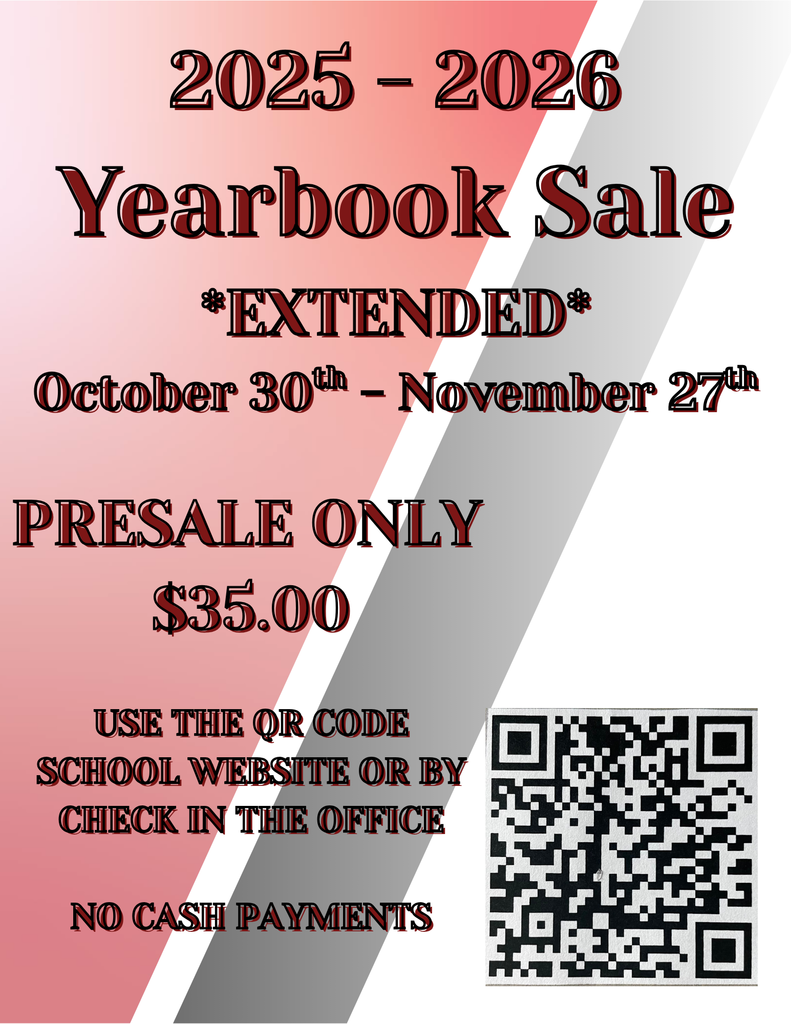2025 - 2026 Yearbook Sale EXTENDED October 30th - November 27th