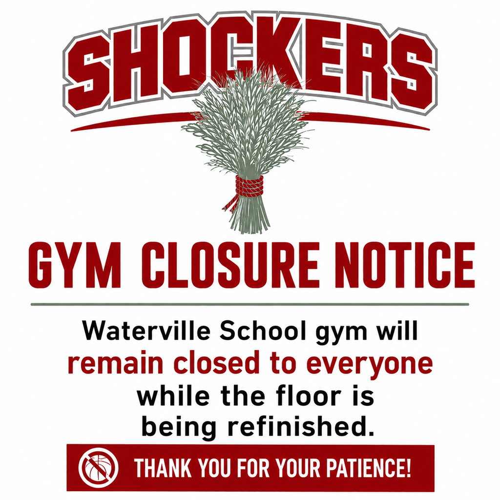 Gym closure notice.