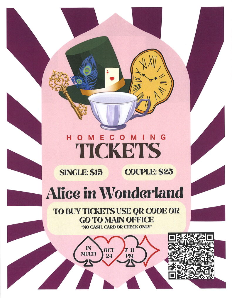 Homecoming Tickets flyer