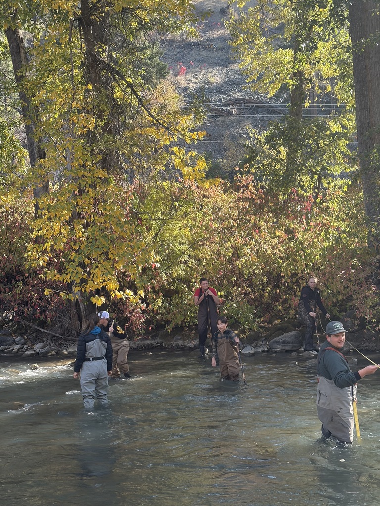 Students in waders 
