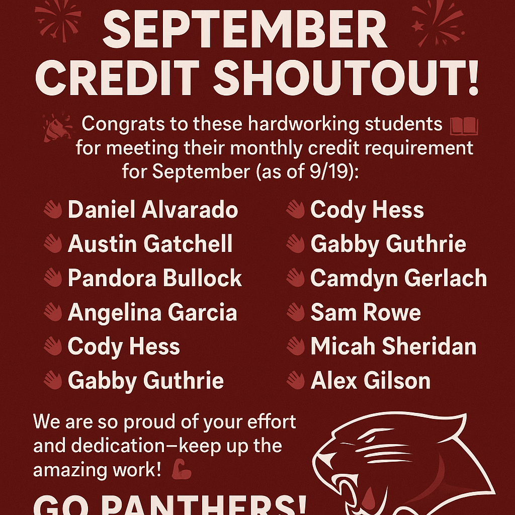 September Credit Met as of 9/19