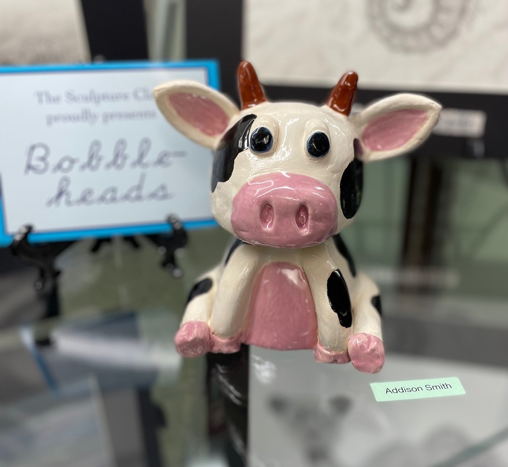 Cow bobblehead