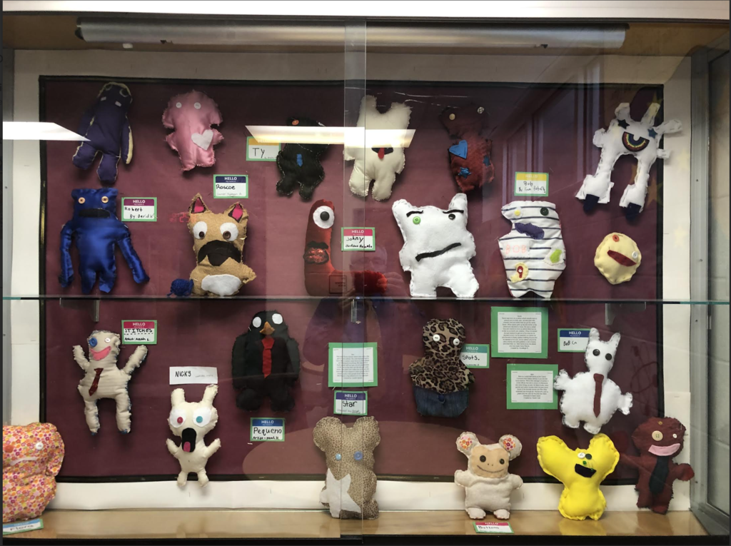 Ugly dolls hand stitched.