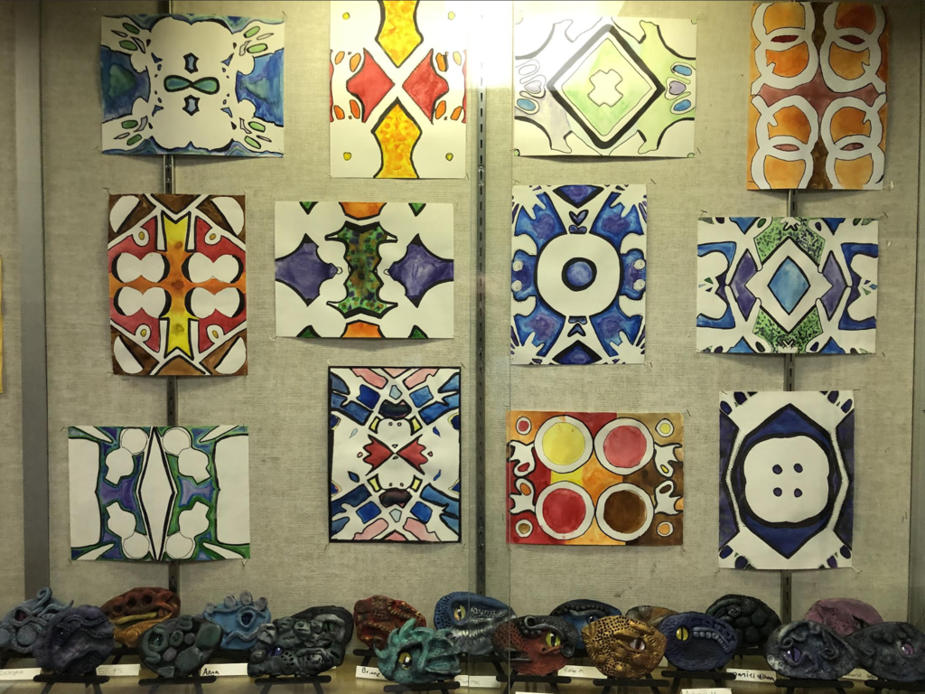 Dragon's eyes on the bottom row.