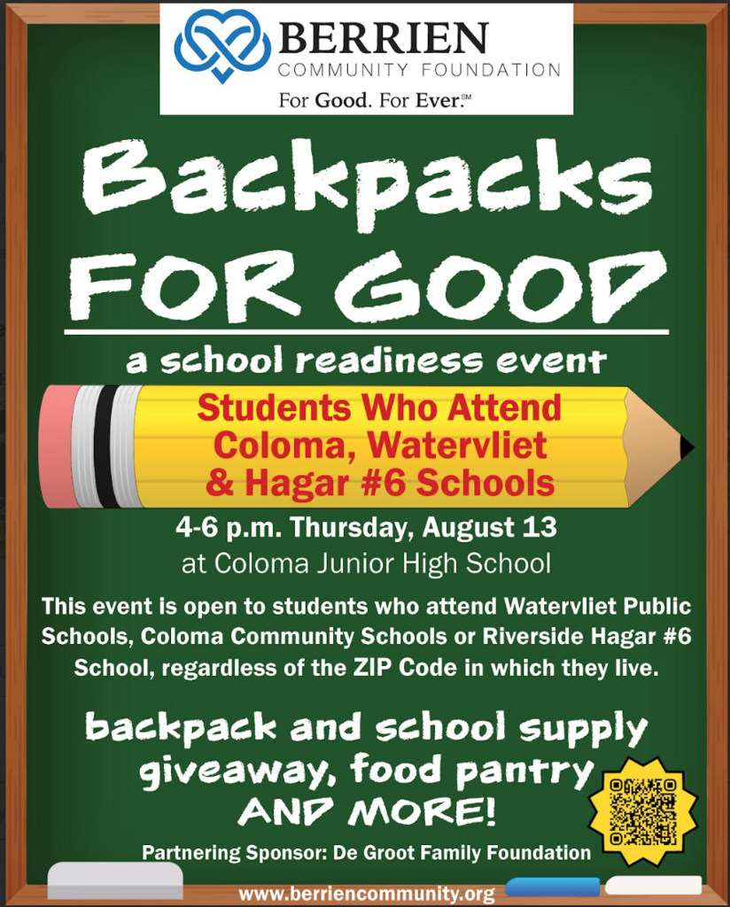 flyer about backpack program
