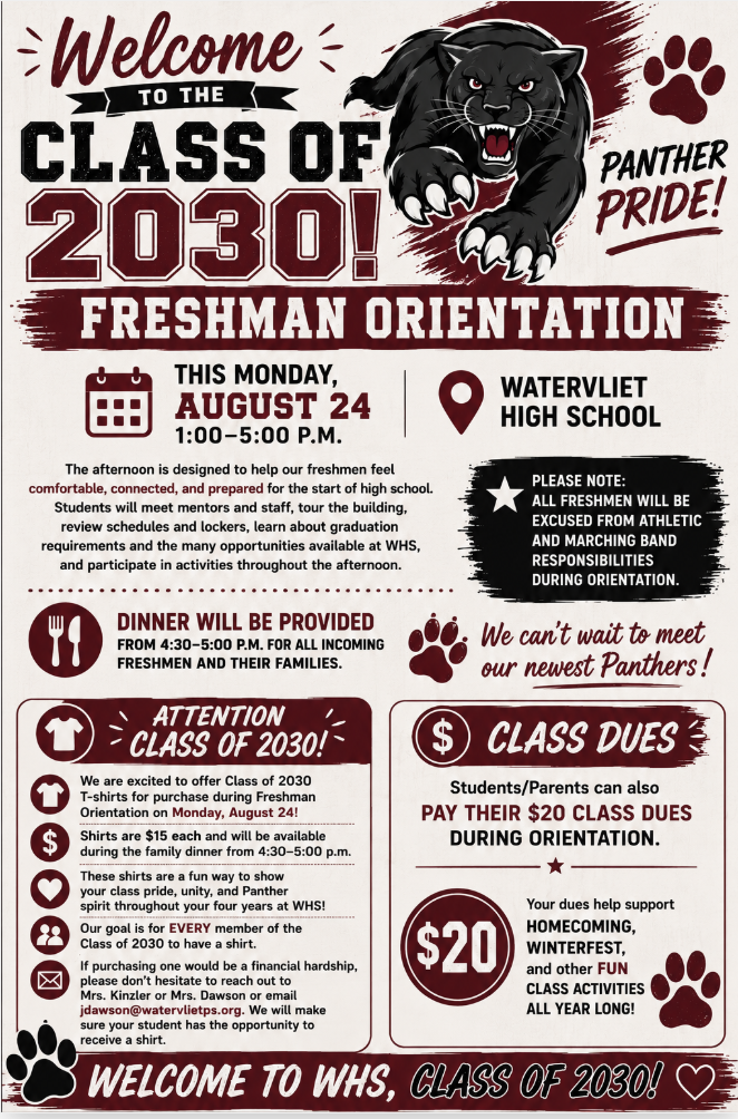 flyer for freshmen orientation