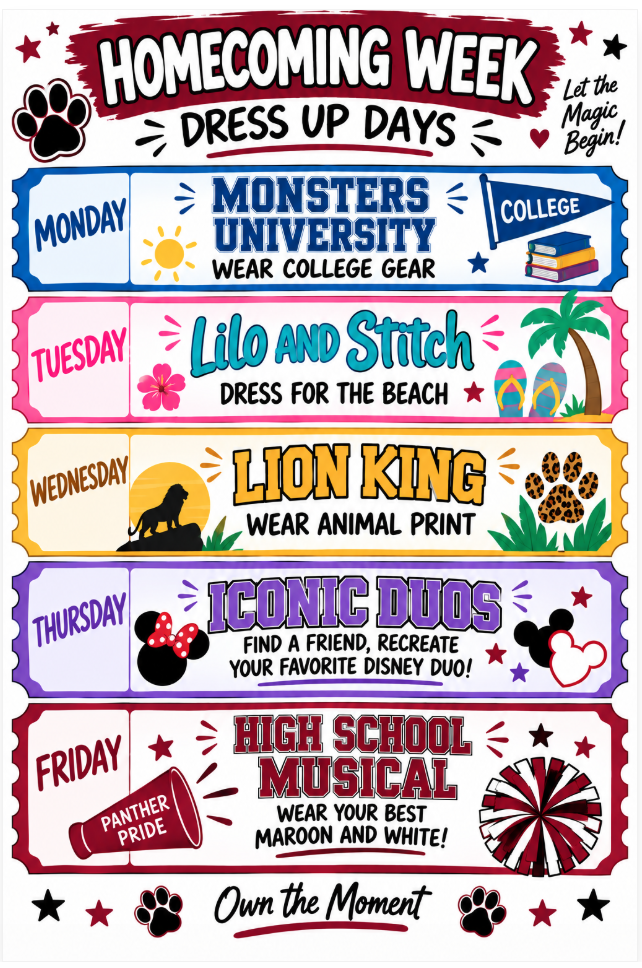 description of homecoming dress up days