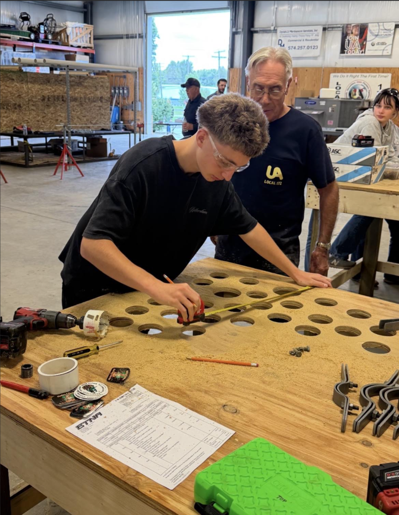 student measuring