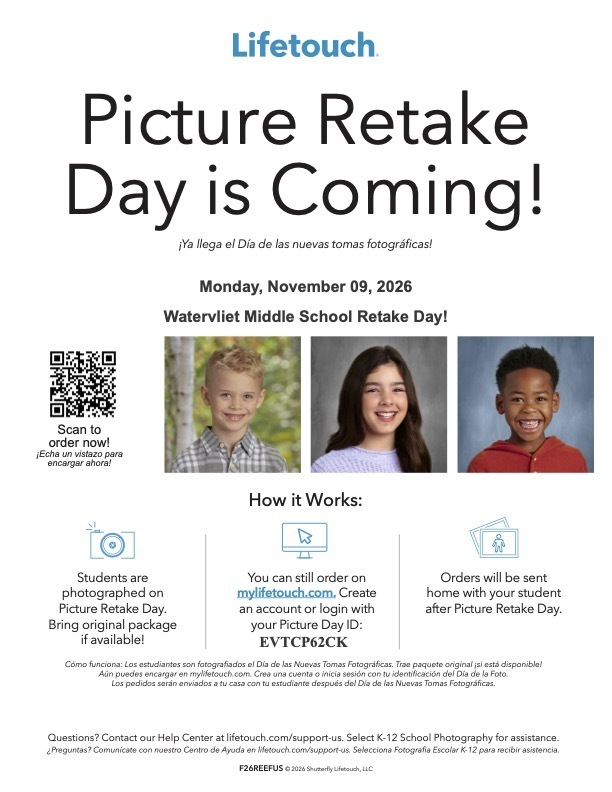 Picture Retake Flyer November Ninth