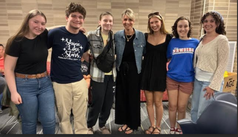 Students with teacher