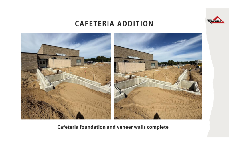 • Interior footings and North exterior foundation wall complete