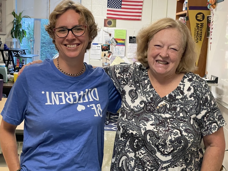 two smiling female teachers