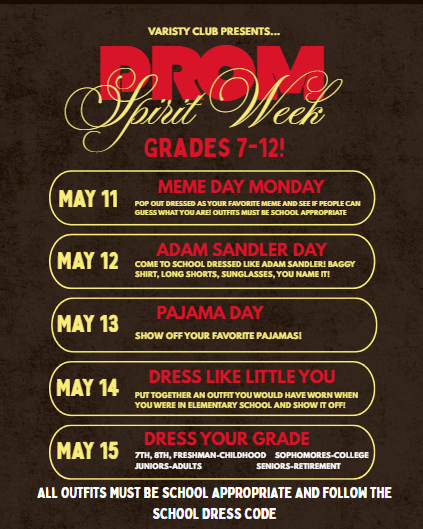 Prom Spirit Week