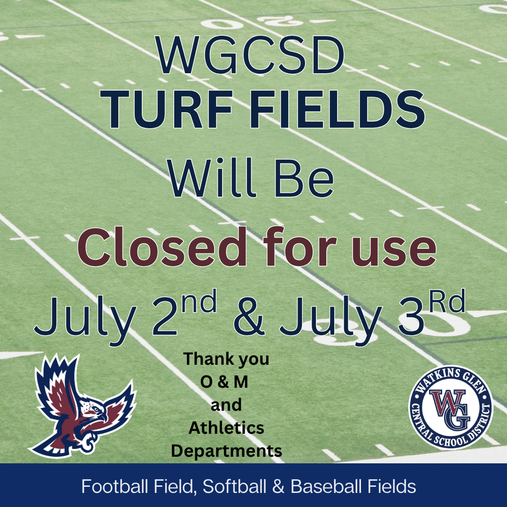 Turf Fields Closed