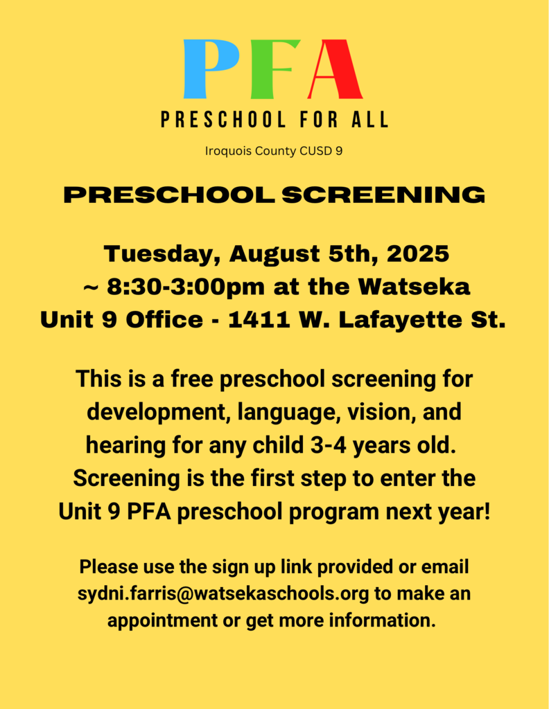 PFA Screening
