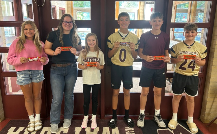 students of the month for WJHS