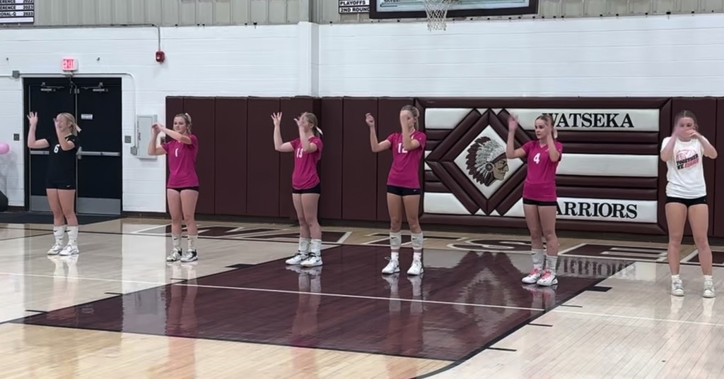 ASL students sign the National Anthem 