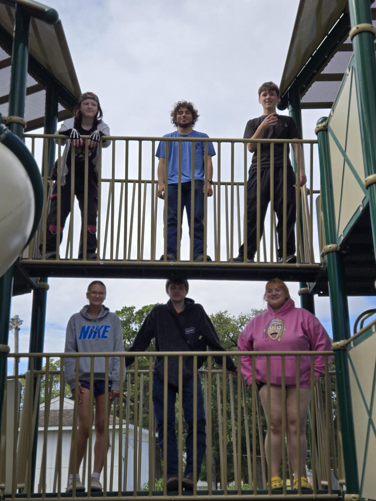 Mrs. Nawrot  has students clean up Peter's Park
