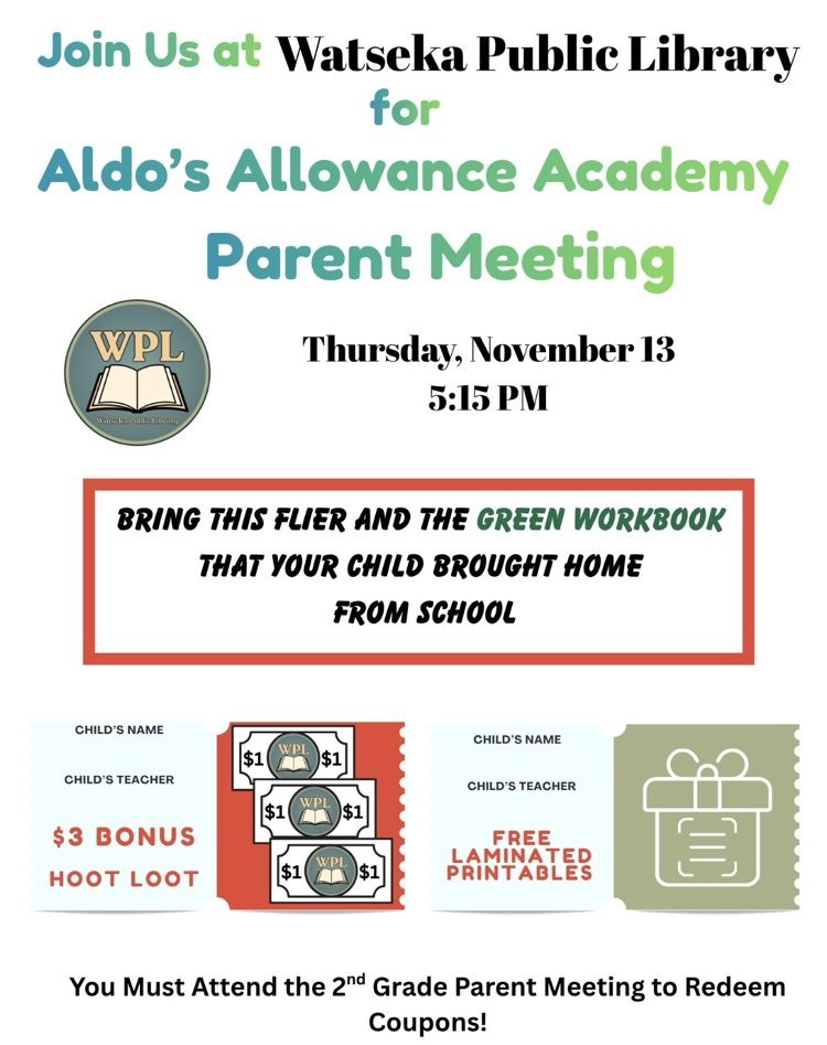 Aldo’s academy 2nd grade info