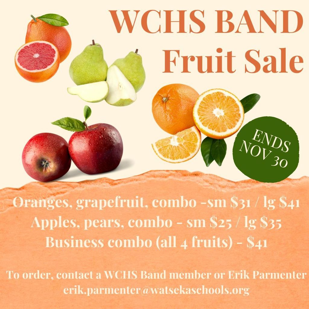 WCHS Band Fruit sales