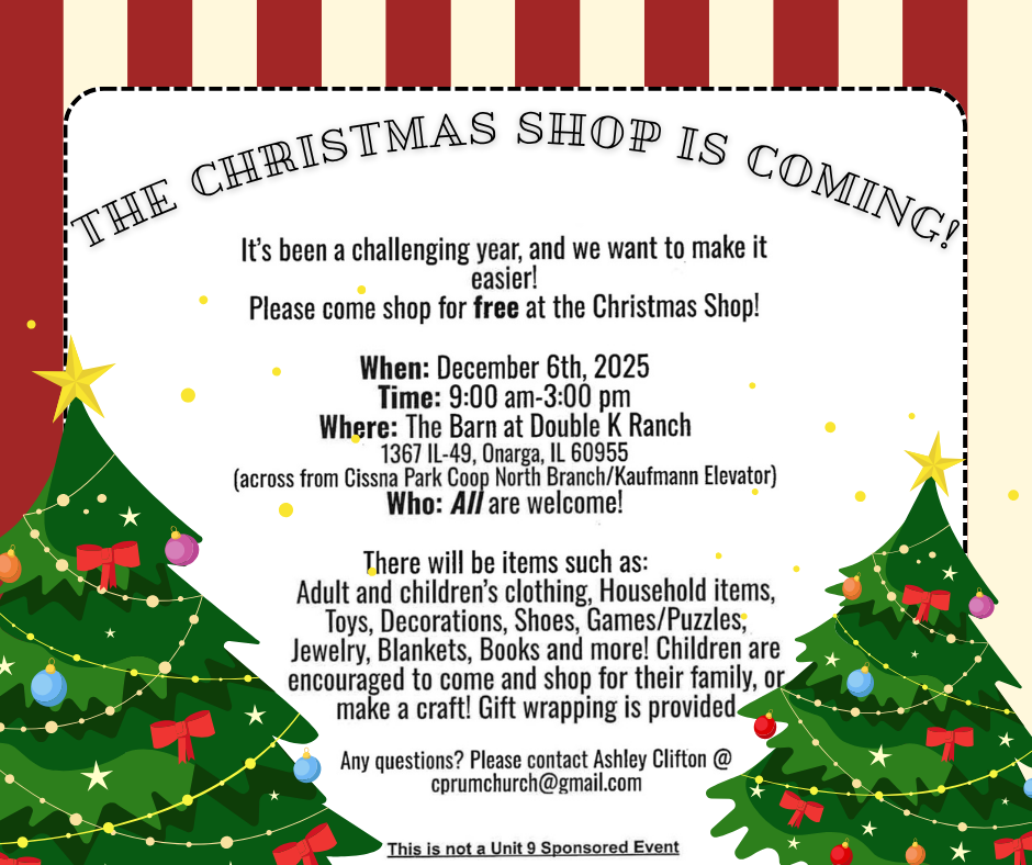 Christmas Shop info