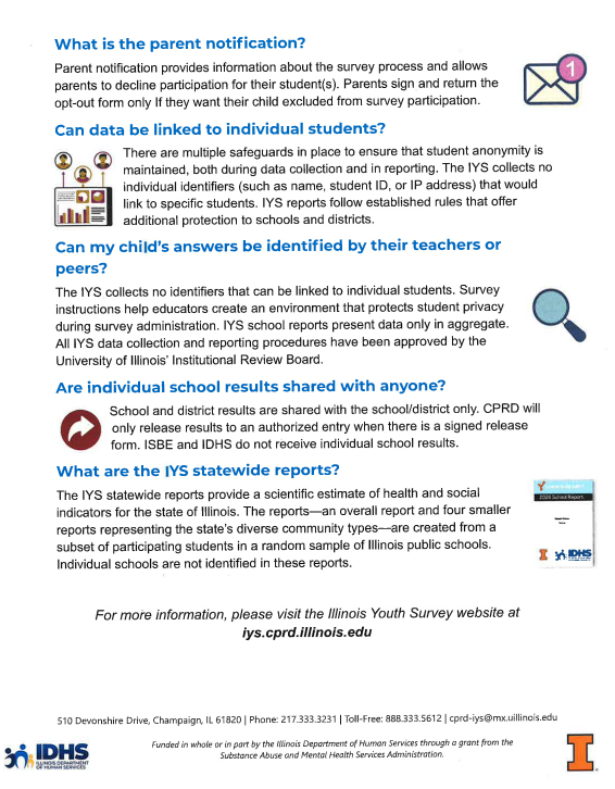 Illinois Youth Survey - Spanish