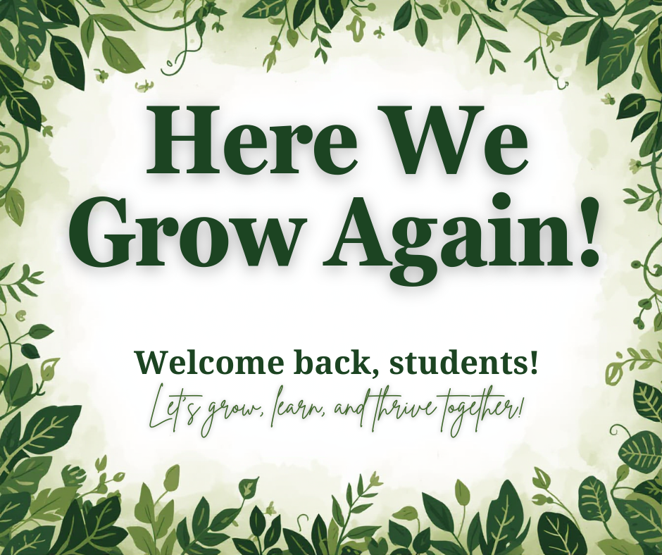 Welcome Back Students