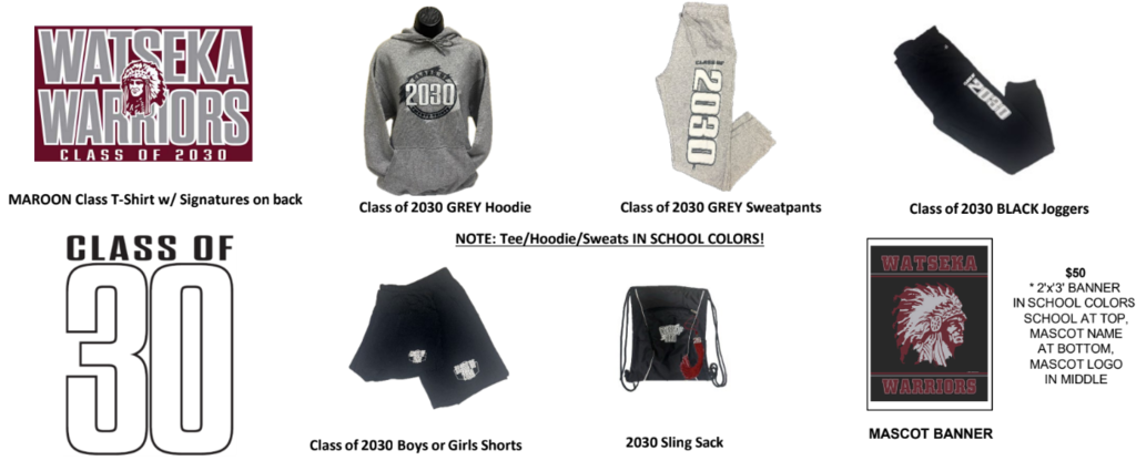 Warrior Wear for Class of 2030
