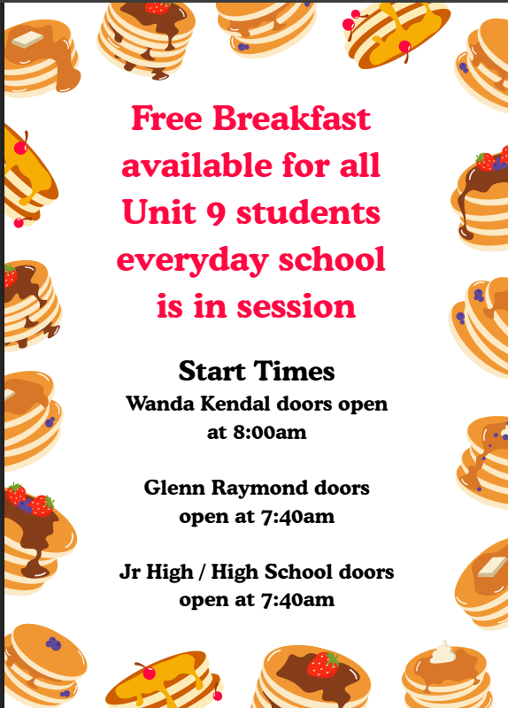Unit 9 Free Breakfast