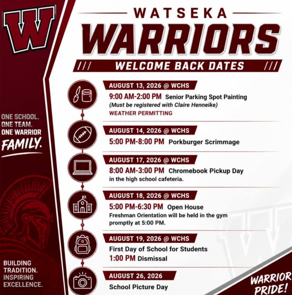 WCHS back to school