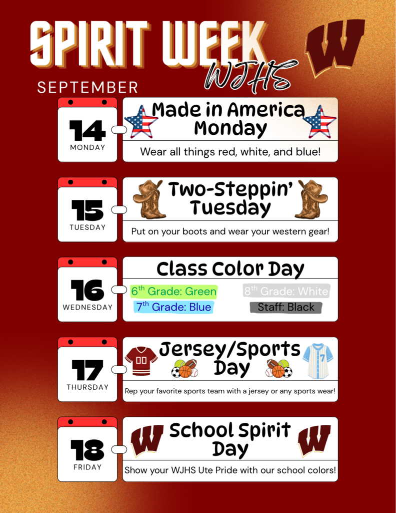 WJHS Dress-Up Days