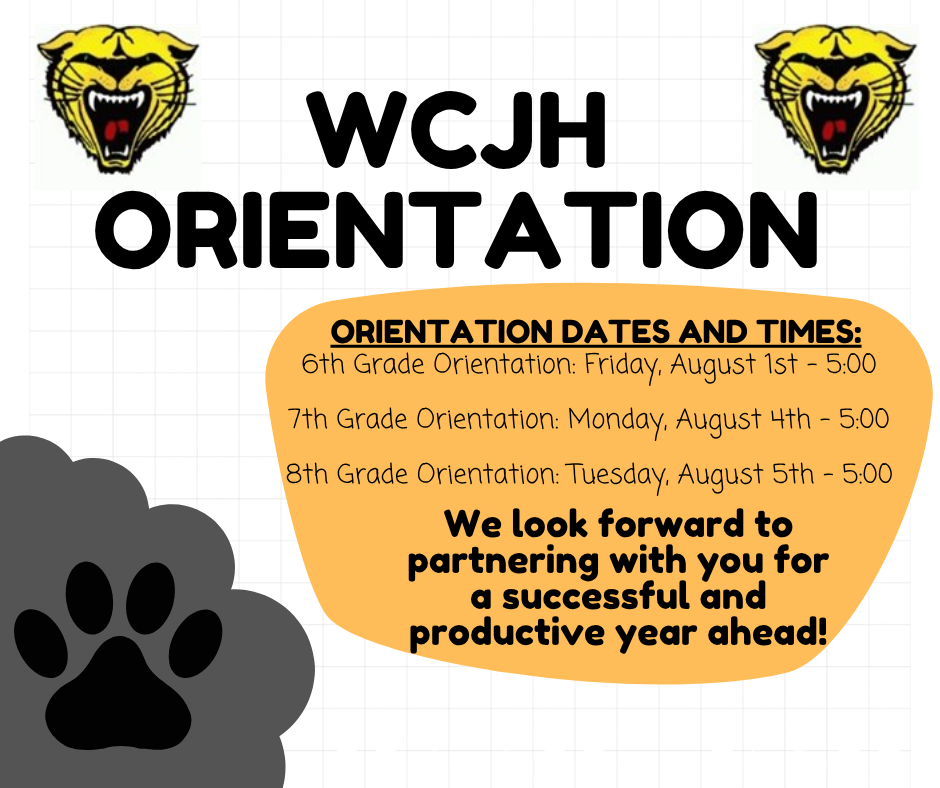 WCJH Orientation Flyer